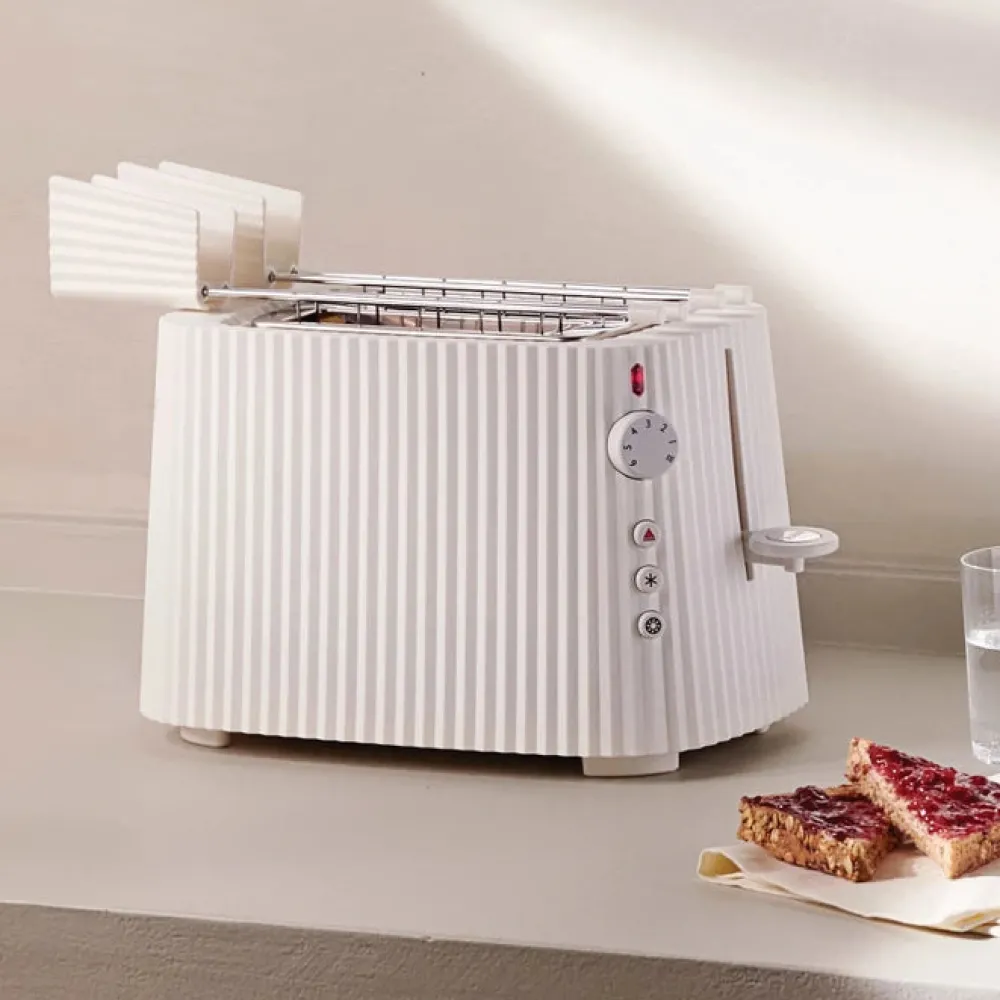 Online Alessi Plisse Toaster, 775-925W, White Toasters