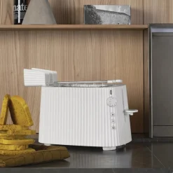 Online Alessi Plisse Toaster, 775-925W, White Toasters