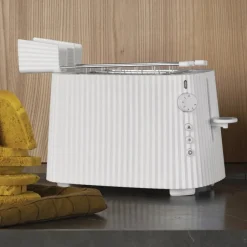 Online Alessi Plisse Toaster, 775-925W, White Toasters