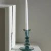 Online Alyce Glass Candle Holder, 13x10cm, Green Candle Holder
