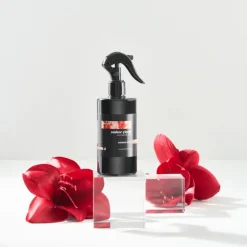 Hot Amber Blossom Scented Candle 8x9.5cm, Red Candles