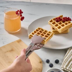 Hot Crick Crack Harmony Waffle Tong, Brown Kitchen Utensils