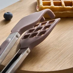 Hot Crick Crack Harmony Waffle Tong, Brown Kitchen Utensils
