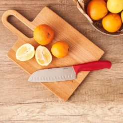 Sale Dr. Inox Santoku Knife, 20cm, Red Individual Knives