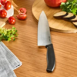 Clearance Dr. Inox Stainless Steel Chef's Knife, 33cm, Black Individual Knives