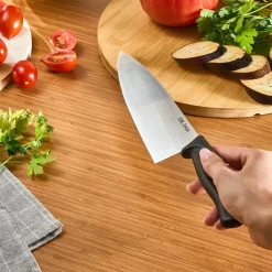 Clearance Dr. Inox Stainless Steel Chef's Knife, 33cm, Black Individual Knives