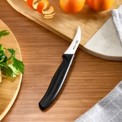 Discount Dr. Inox Stainless Steel Paring Knife, 17cm, Black Individual Knives