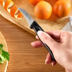 Discount Dr. Inox Stainless Steel Paring Knife, 17cm, Black Individual Knives