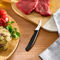 Discount Dr. Inox Stainless Steel Paring Knife, 17cm, Black Individual Knives