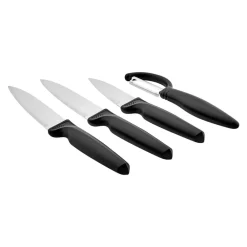Outlet Dr.Inox 4 Piece Stainless Steel Knife Set, Black Knife Sets