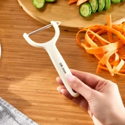 Discount Dr.Inox Plain Peeler, Cream Kitchen Utensils