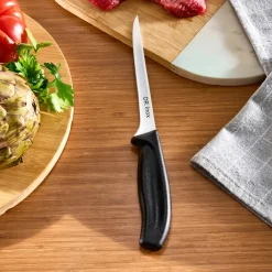 Dr.Inox Stainless Steel Boning Knife, 28cm, Black Individual Knives