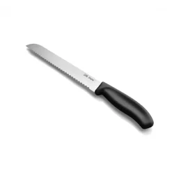 Sale Dr.Inox Stainless Steel Bread Knife, 32cm, Black Individual Knives