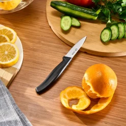 Hot Dr.Inox Stainless Steel Paring Knife, 19cm, Black Individual Knives