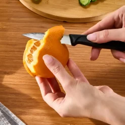 Hot Dr.Inox Stainless Steel Paring Knife, 19cm, Black Individual Knives