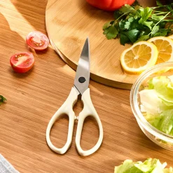 Clearance Dr.Inox Stainless Steel Scissors, Cream Kitchen Utensils
