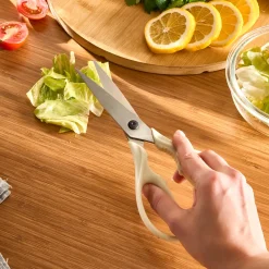 Clearance Dr.Inox Stainless Steel Scissors, Cream Kitchen Utensils