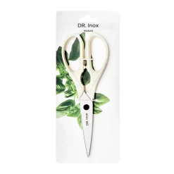 Clearance Dr.Inox Stainless Steel Scissors, Cream Kitchen Utensils