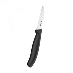 Online Dr.Inox Stainless Steel Serrated Paring Knife, 19cm, Black Individual Knives
