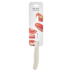 Hot Dr.Inox Stainless Steel Tomato Knife, 22cm, Cream Individual Knives