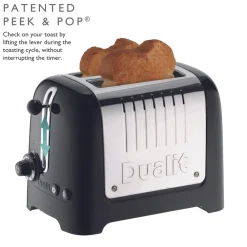 Hot Dualit Black Toaster, 1000W Toasters