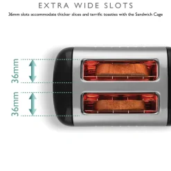 Hot Dualit Black Toaster, 1000W Toasters