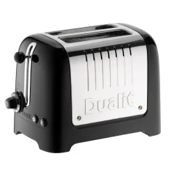 Dualit Silver Black Toaster, 1100W Toasters