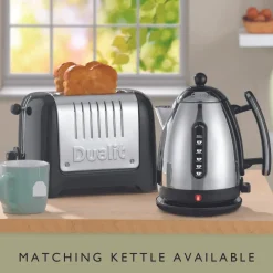 Dualit Silver Black Toaster, 1100W Toasters