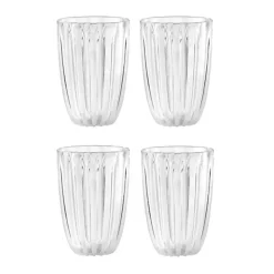Hot Guzzini Dolce Vita 4 Piece Highball Glass Set, 470ml, White Highball Glasses
