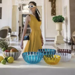 Hot Guzzini Dolce Vita Salad Bowl, 30cm, Green Bowls