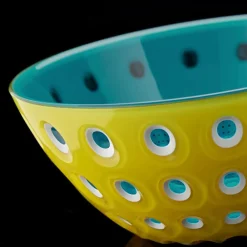 Hot Guzzini Le Murrıne 2 Piece Cereal/Soup Bowl Set, 12cm, Blue Bowls