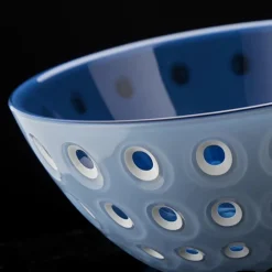 New Guzzini Le Murrıne 2 Piece Cereal/Soup Bowl Set, 12cm, Blue Navy Blue Bowls