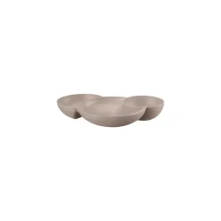 Discount Guzzini Tierra 3-Compartment Snack Bowl, Brown Bowls