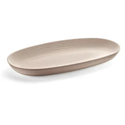 New Guzzini Tierra Serving Platter, 41cmx22.9cm, Brown Serving Platters