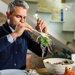 Discount Guzzini Tiffany 2 Piece Salad Servers, Brown Kitchen Utensils