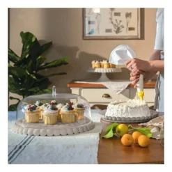 Best Guzzini Tiffany Cake Dome, 30cmx16cm, Taupe Serving Platters