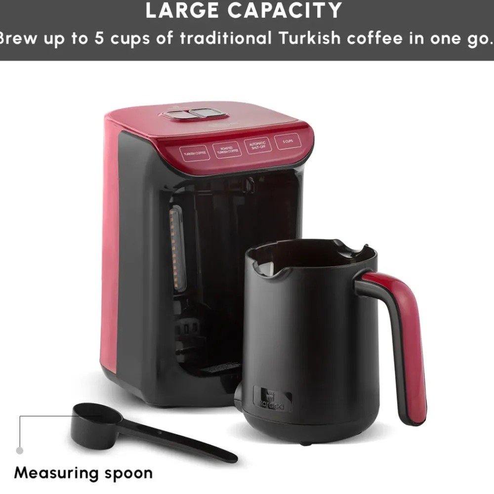 Outlet Hatır Köz Turkish Coffee Maker, 535W, Red Turkish Coffee Maker|Coffee Machines
