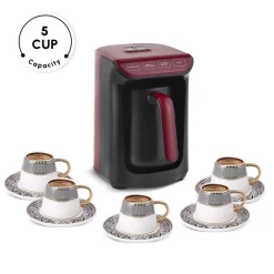Outlet Hatır Köz Turkish Coffee Maker, 535W, Red Turkish Coffee Maker|Coffee Machines