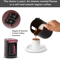 Outlet Hatır Köz Turkish Coffee Maker, 535W, Red Turkish Coffee Maker|Coffee Machines