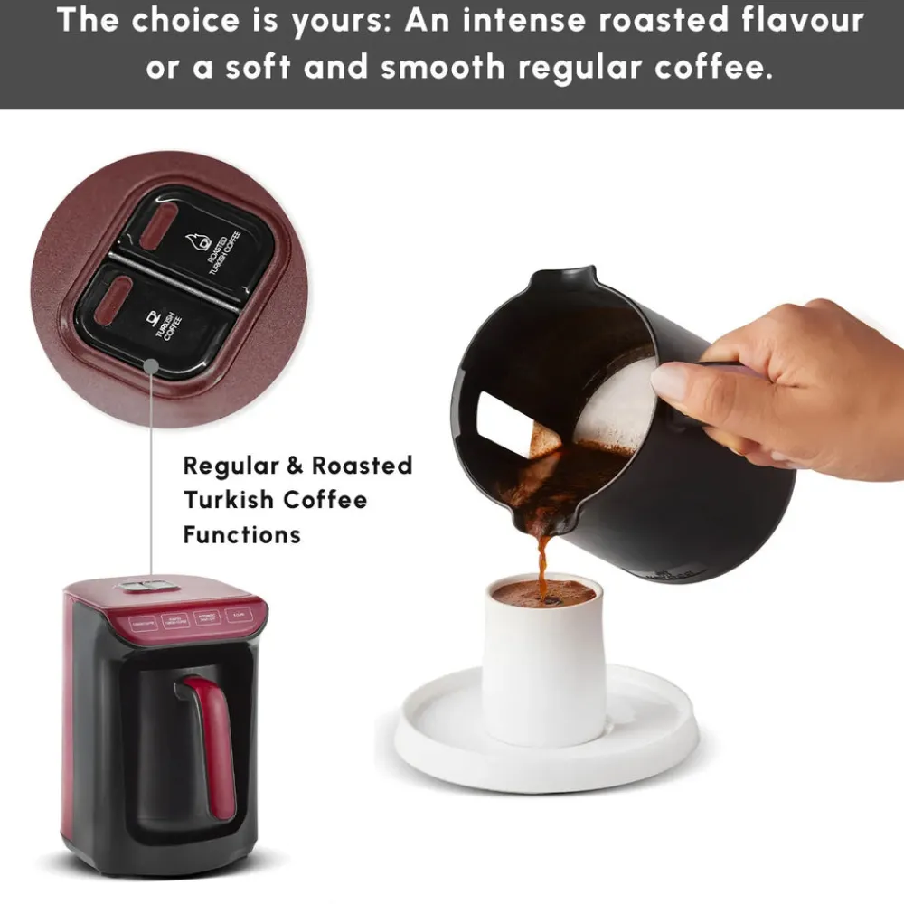 Outlet Hatır Köz Turkish Coffee Maker, 535W, Red Turkish Coffee Maker|Coffee Machines