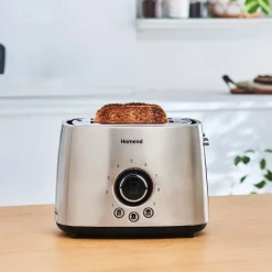 Best Homend Breadfast 1502 Toaster, Silver Black Toasters