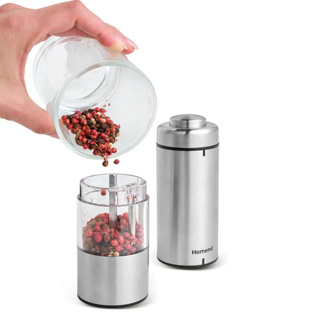Grindgo 6005UK Electric Salt & Pepper Grinder, Salt And Pepper Shakers