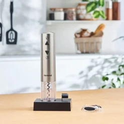 Online Homend WineUp 2201UK Automatic Wine Opener (Electric Corkscrew), Silver Food Processors