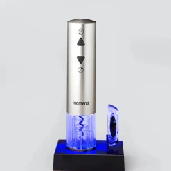 Online Homend WineUp 2201UK Automatic Wine Opener (Electric Corkscrew), Silver Food Processors