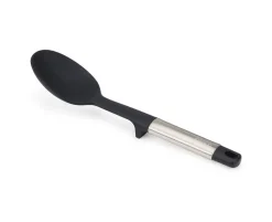 Best Joseph Joseph Elevate Stainless Steel Silicone Solid Spoon, Black Grey Kitchen Utensils