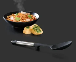 Best Joseph Joseph Elevate Stainless Steel Silicone Solid Spoon, Black Grey Kitchen Utensils