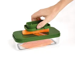 New Joseph Joseph Multi-prep Compact 4-piece Grater & Slicer, Multicolour Kitchen Gadgets