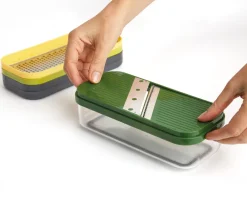 New Joseph Joseph Multi-prep Compact 4-piece Grater & Slicer, Multicolour Kitchen Gadgets