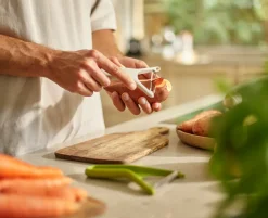 Discount Joseph Joseph Nest Peel Set of 2 Peelers, Beige Green Kitchen Utensils