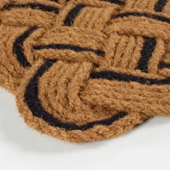 Outlet Kaşmir Rugs 7/24 Black Naturel Coco Door Mat, 45cmx75cm, Multi Door Mats